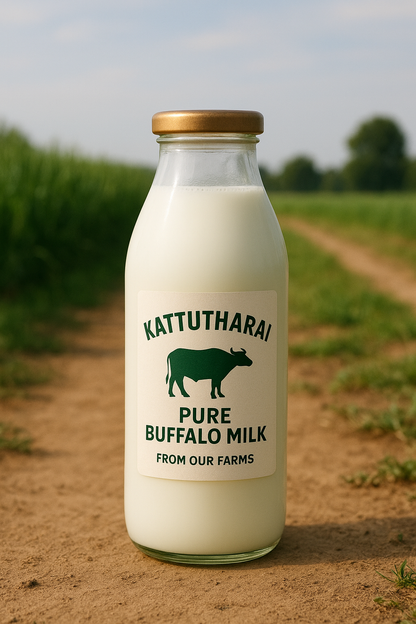 Kattutharai Pure Buffalo Milk – Unprocessed & Farm Fresh